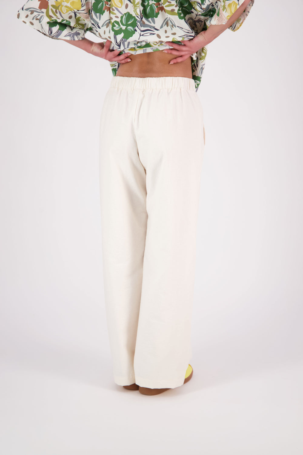 Nes Cotton Blend Gin Pant | Buttercream