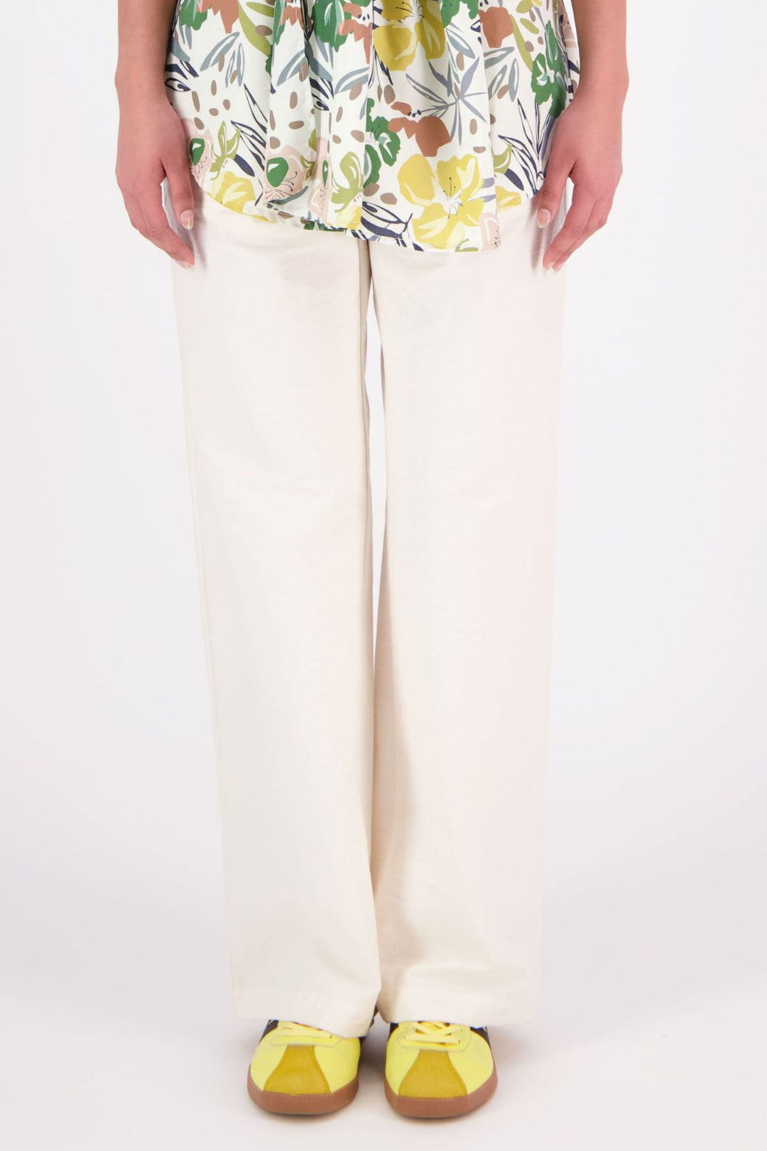 Nes Cotton Blend Gin Pant | Buttercream
