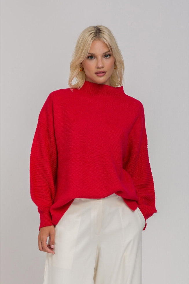 Blak Goodbye Kiss Sweater | Red