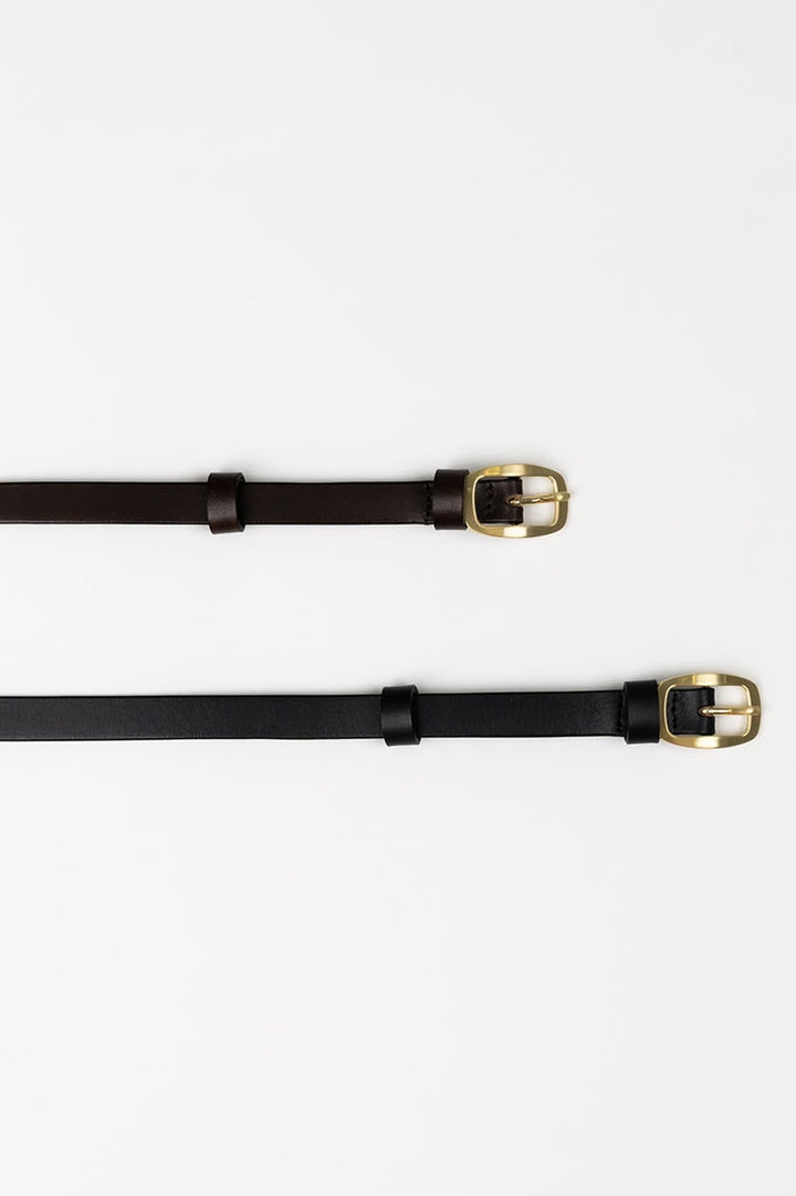 Humidity Twiggy Belt | Cocoa & Gold