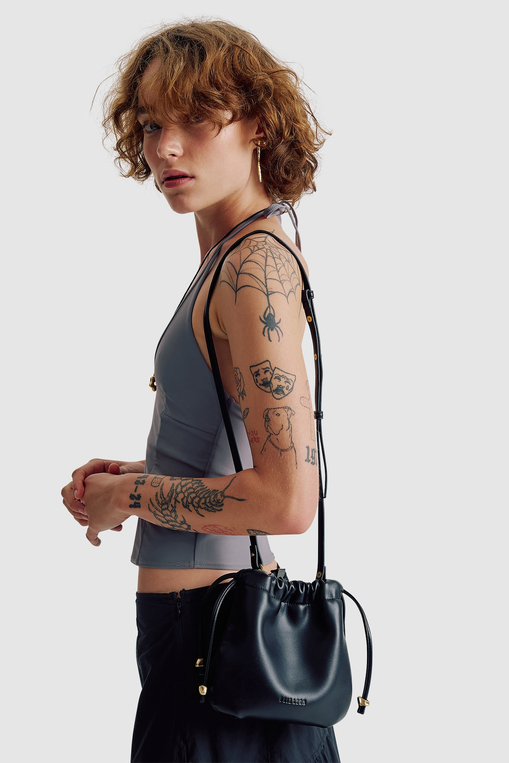Brie Leon Halle Crossbody | Black