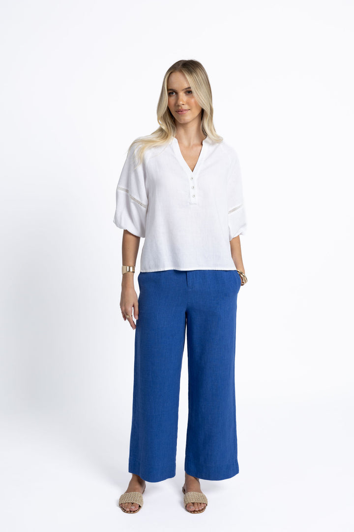 Humidity Fleetwood Linen Pant | Royal Blue