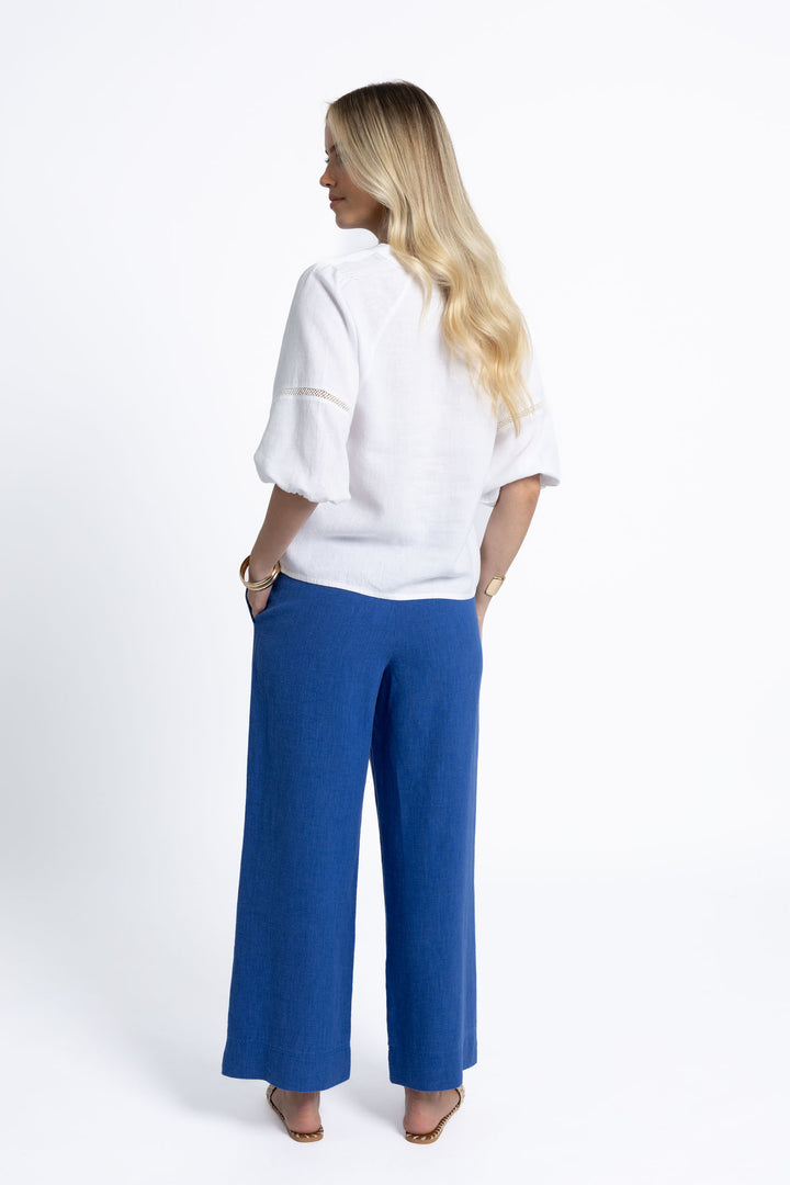 Humidity Fleetwood Linen Pant | Royal Blue