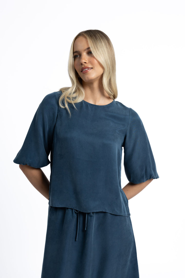 Humidity Ivy Blouse | Navy