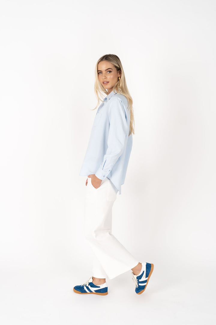 Humidity Boyfriend Shirt | Ice Blue