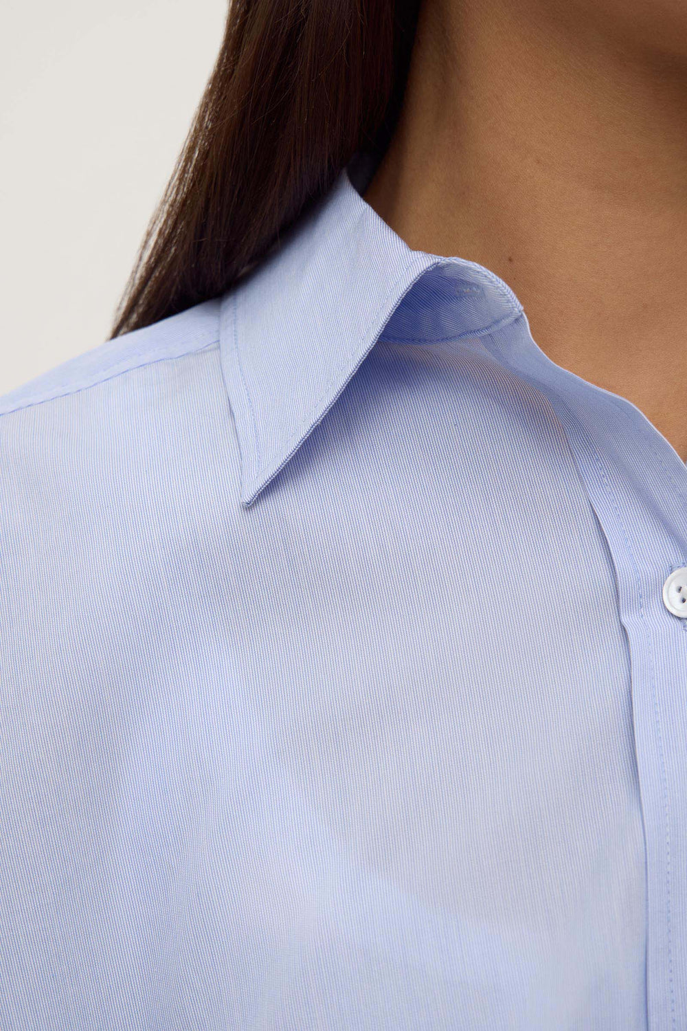 Assembly Label Havana Stripe Poplin Shirt | Blue & White Stripe