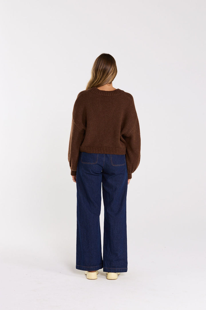 Thing Thing Huddle Cardigan | Chocolate