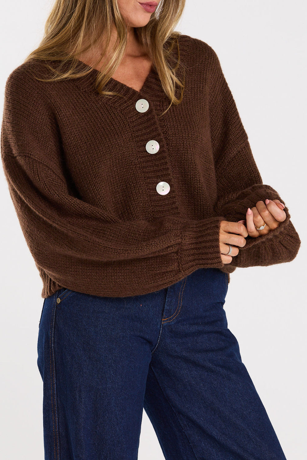 Thing Thing Huddle Cardigan | Chocolate