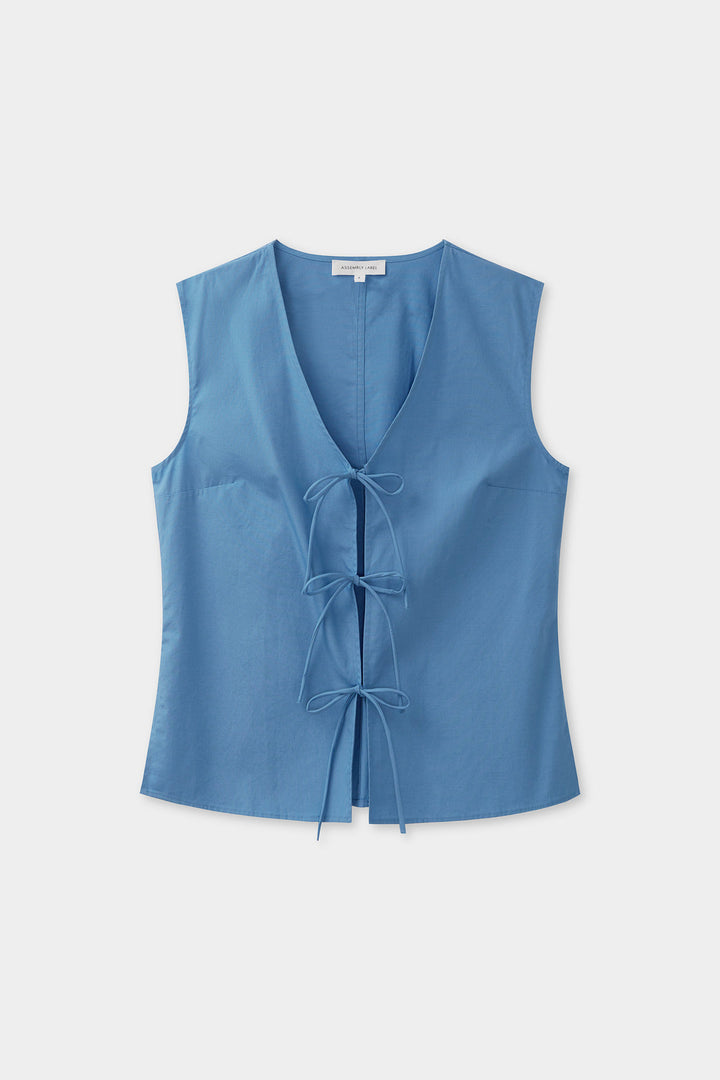 Assembly Label Ollie Poplin Tie Top | Bahama