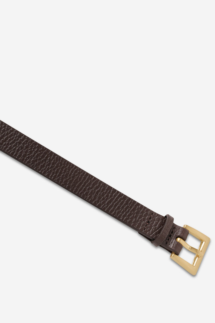 Status Anxiety Part Of Me Belt | Choc & Gold
