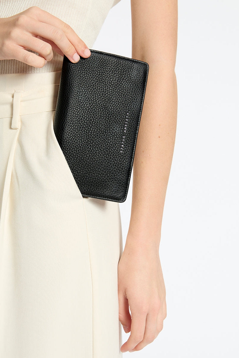 Status Anxiety Living Proof Wallet | Black