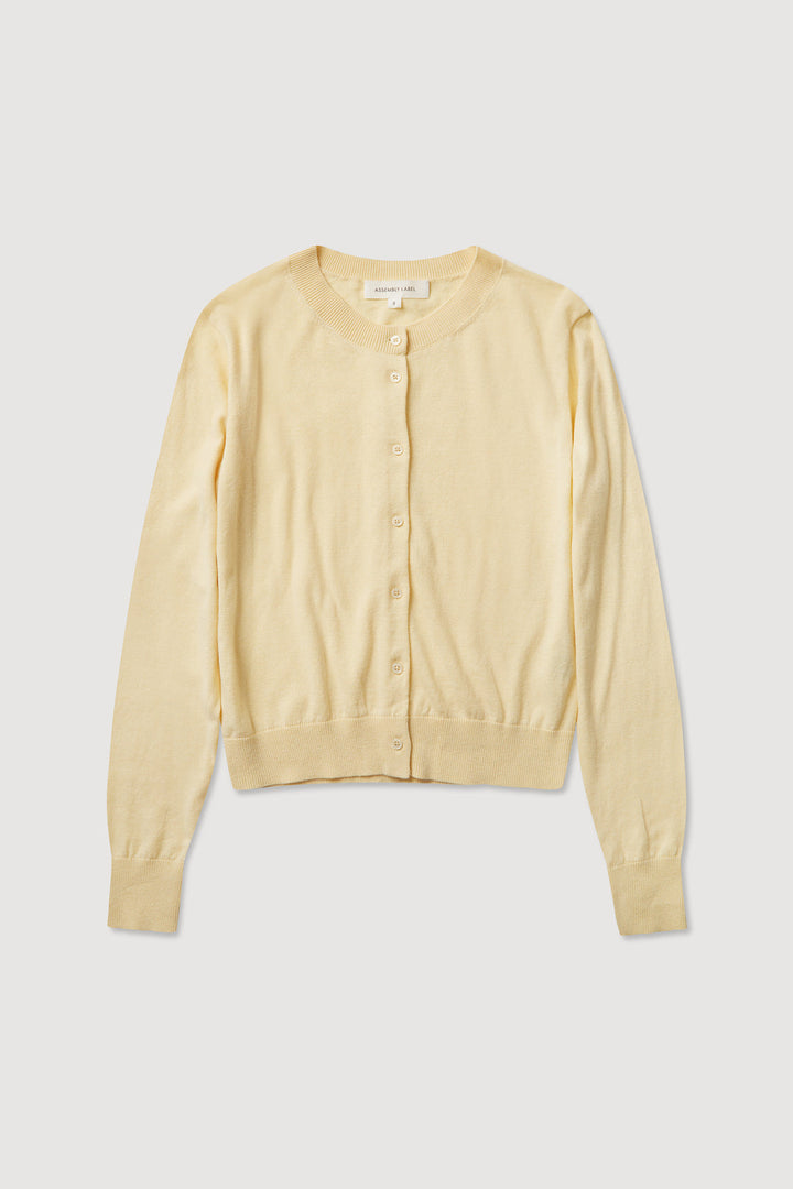 Assembly Label Semra Cotton Cashmere Cardigan | Chamomile