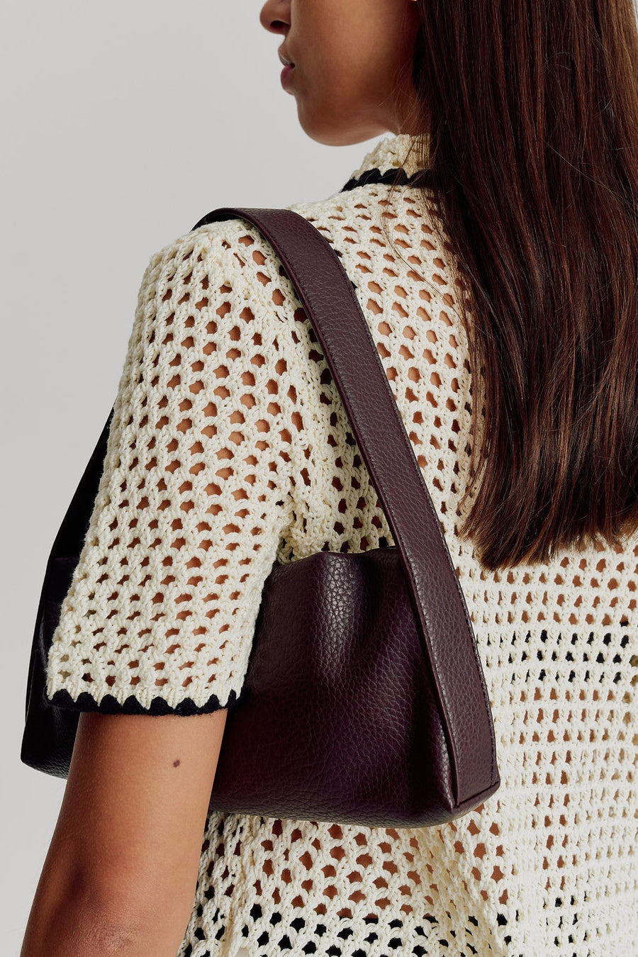 Brie Leon Harlow Slouch Mono Baguette | Choc Nappa