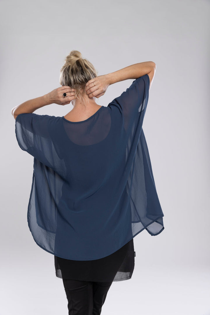 Nes Civita Top | Denim Blue