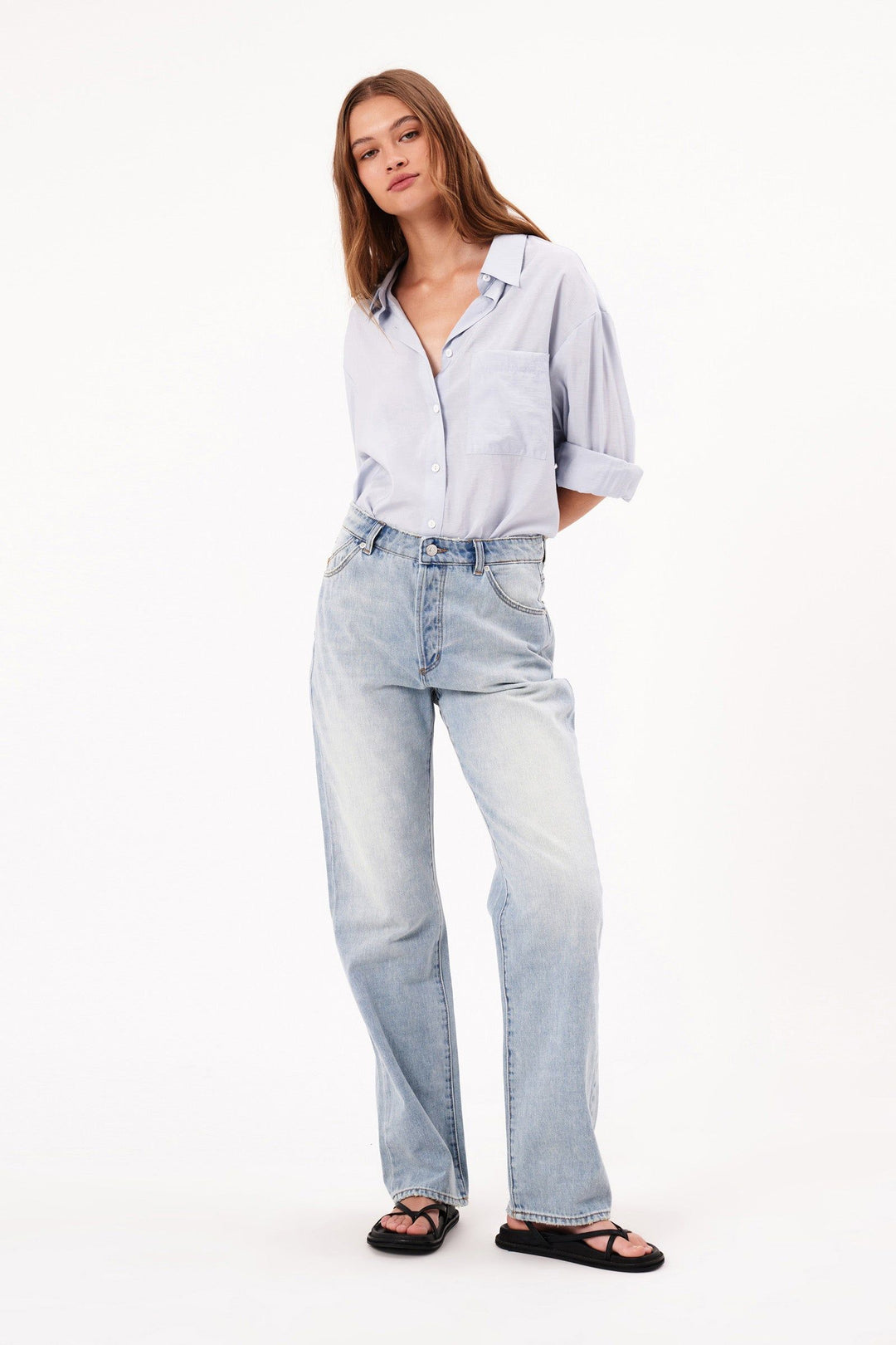 Rollas 90s Relaxed Jean | Faded Blue