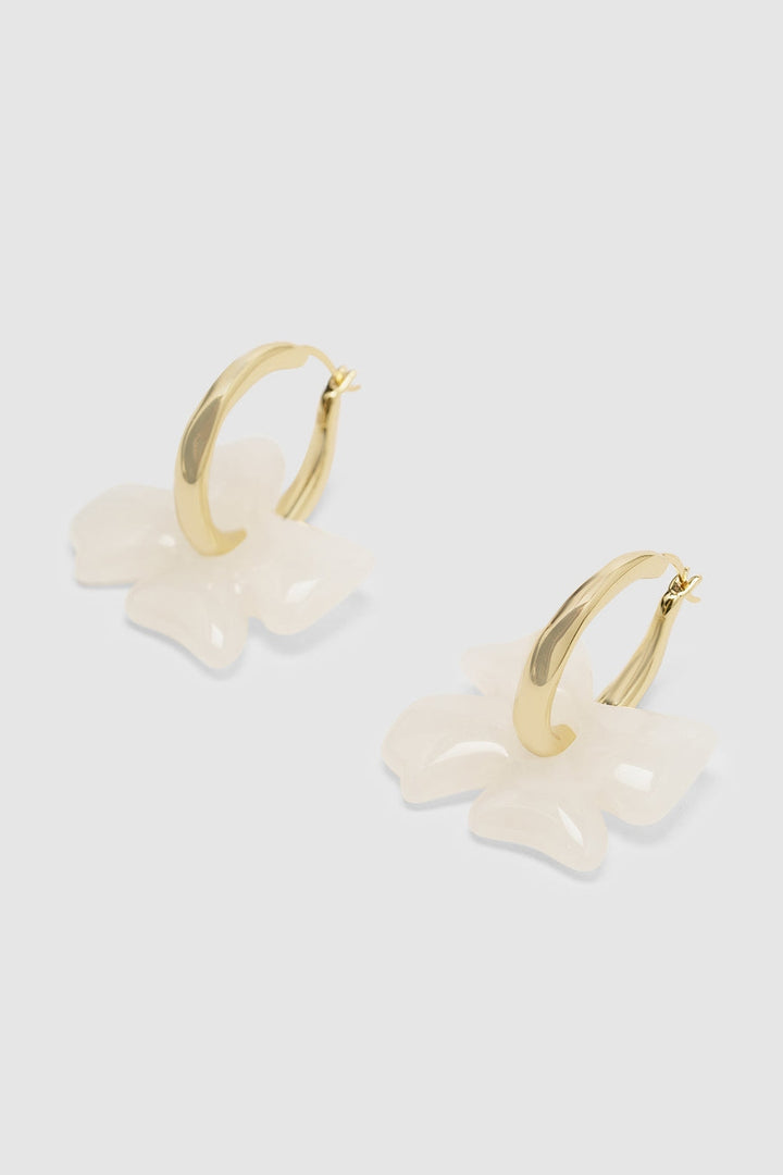 Brie Leon Glass Flower Earrings