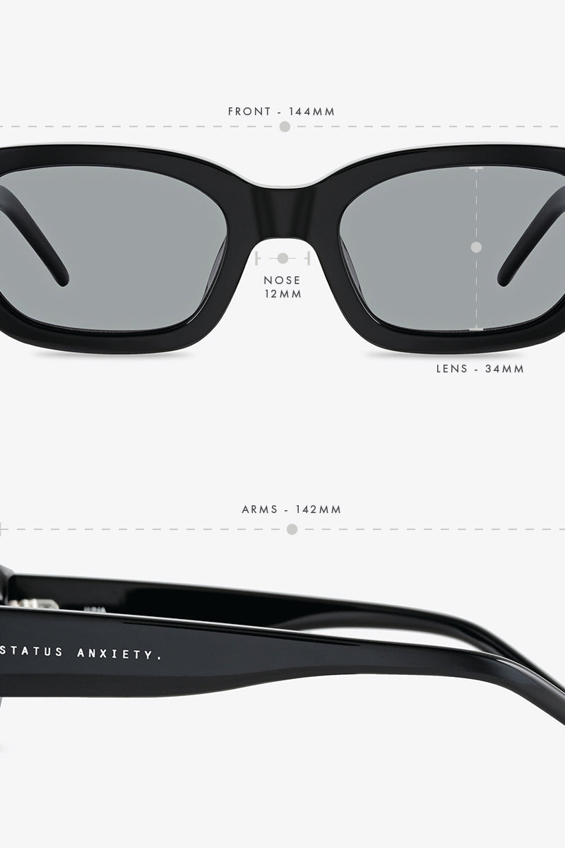 Status Anxiety Luna Sunglasses | Black