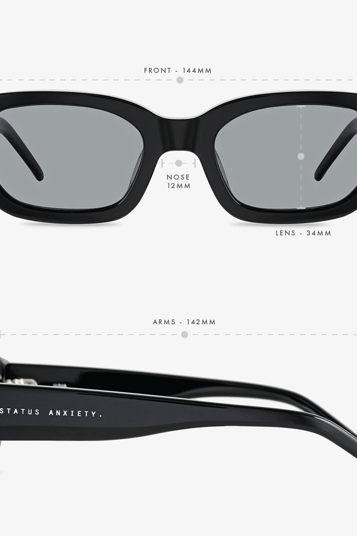 Status Anxiety Luna Sunglasses | Black