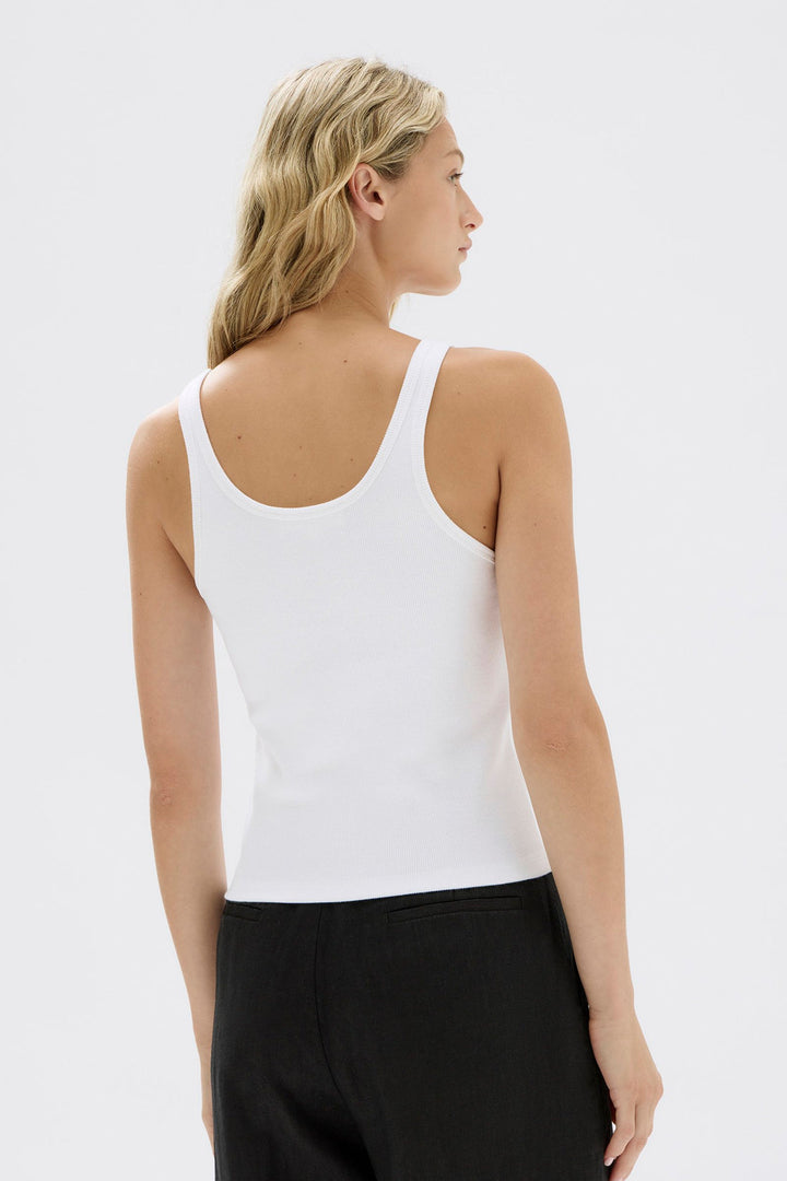 Assembly Label Drew Rib Tank | White