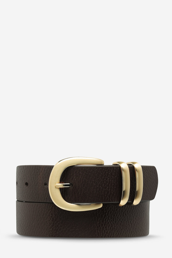 Status Anxiety Let It Be Belt | Choc & Gold