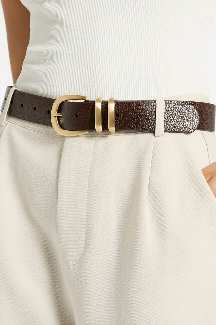 Status Anxiety Let It Be Belt | Choc & Gold
