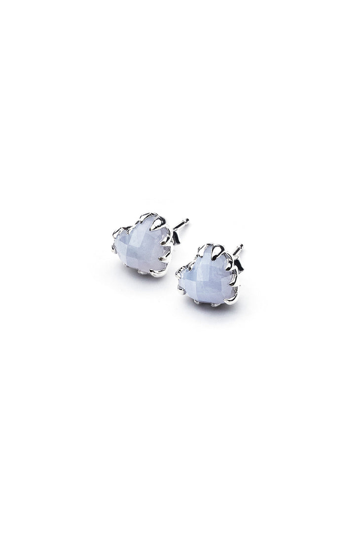 Stolen Girlfriends Club Love Claw Earrings | Silver & Blue Lace Agate
