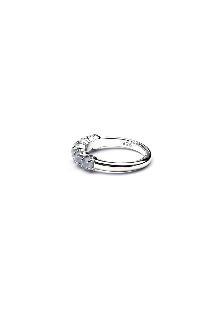 Stolen Girlfriends Club Halo Cluster Ring | Silver & Blue Lace Agate