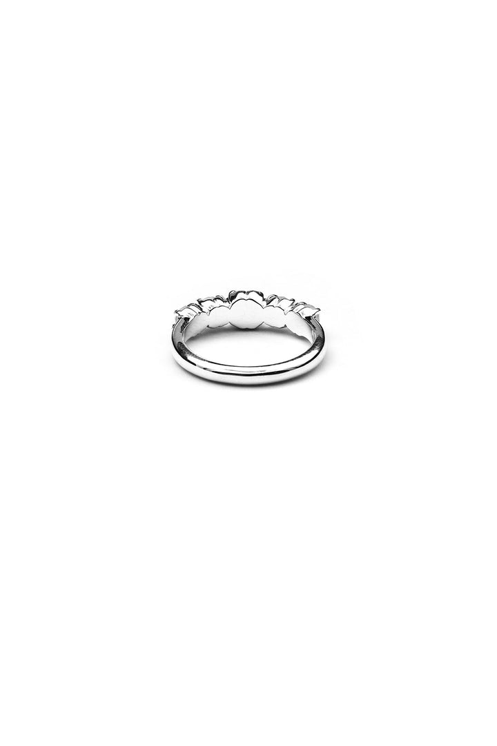 Stolen Girlfriends Club Halo Cluster Ring | Silver & Blue Lace Agate
