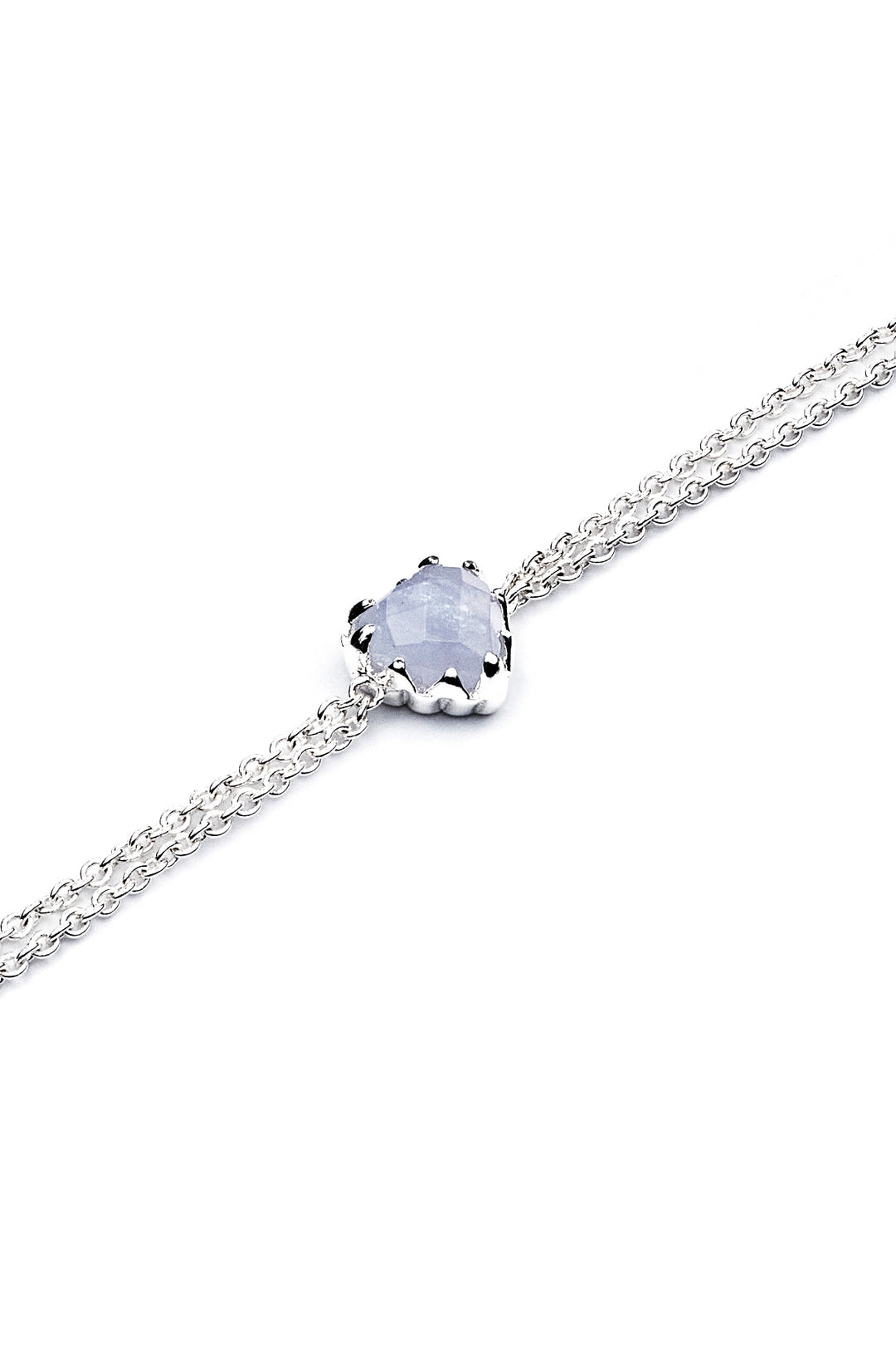 Stolen Girlfriends Club Love Claw Bracelet | Silver & Blue Lace Agate