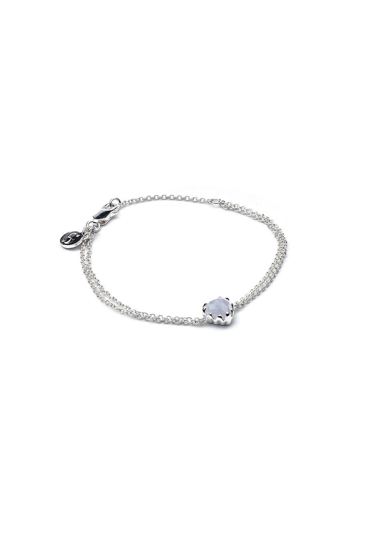 Stolen Girlfriends Club Love Claw Bracelet | Silver & Blue Lace Agate