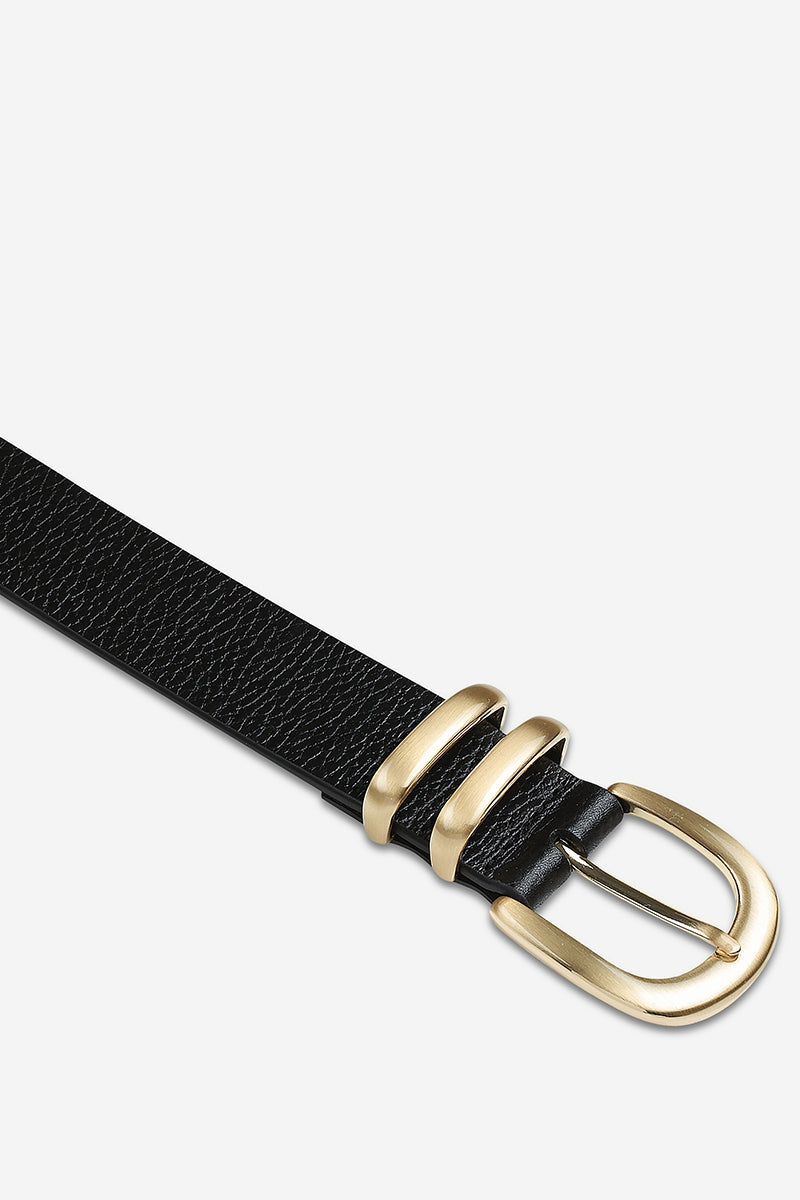 Status Anxiety Let It Be Belt | Black & Gold