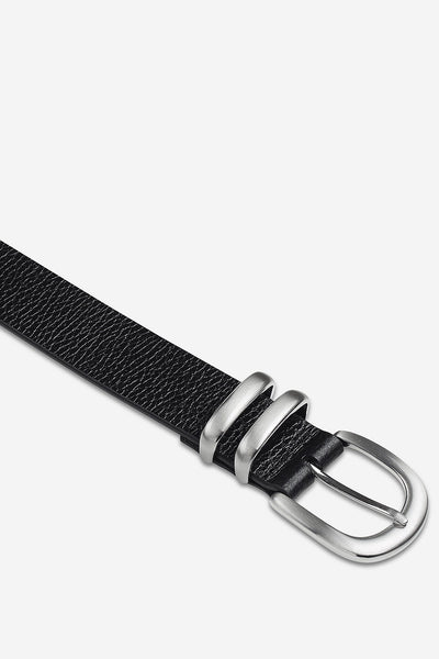 Status Anxiety Let It Be Belt | Black & Silver