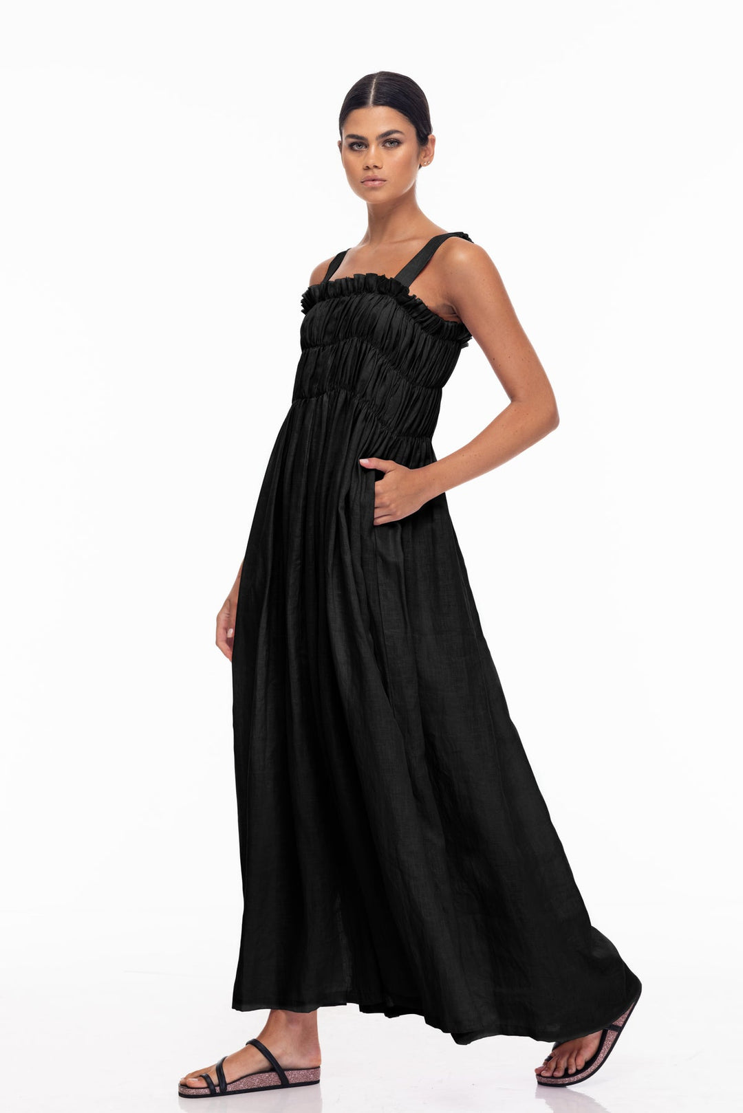 Blak Kiss Me Maxi Dress | Black