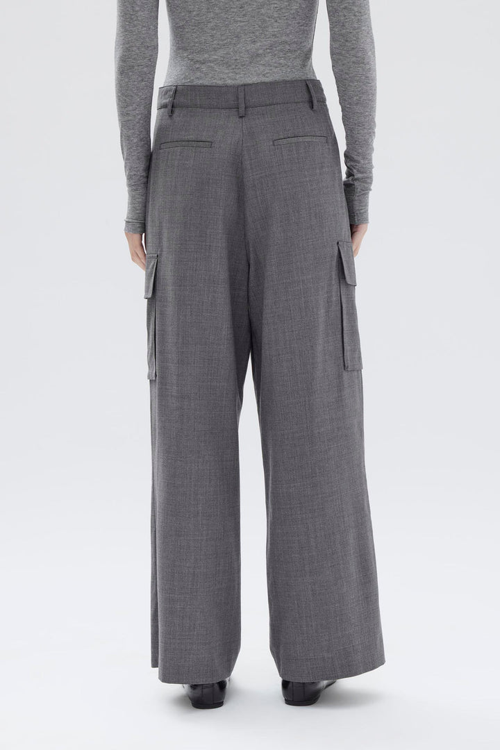 Assembly Label Isara Wool Cargo Pant | Charcoal
