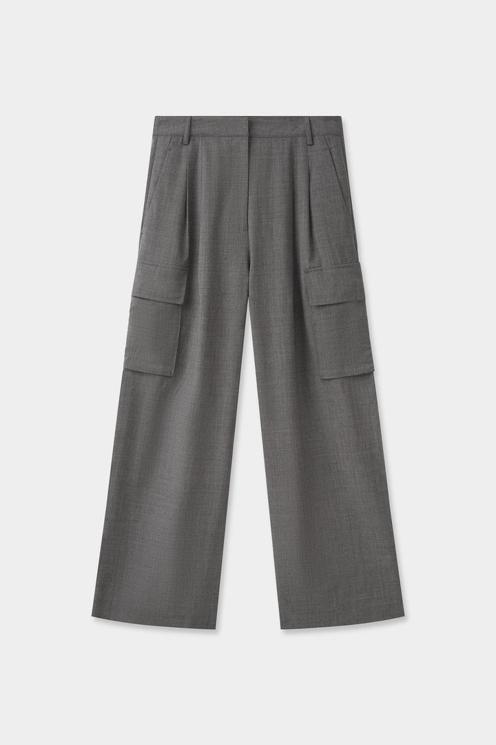 Assembly Label Isara Wool Cargo Pant | Charcoal