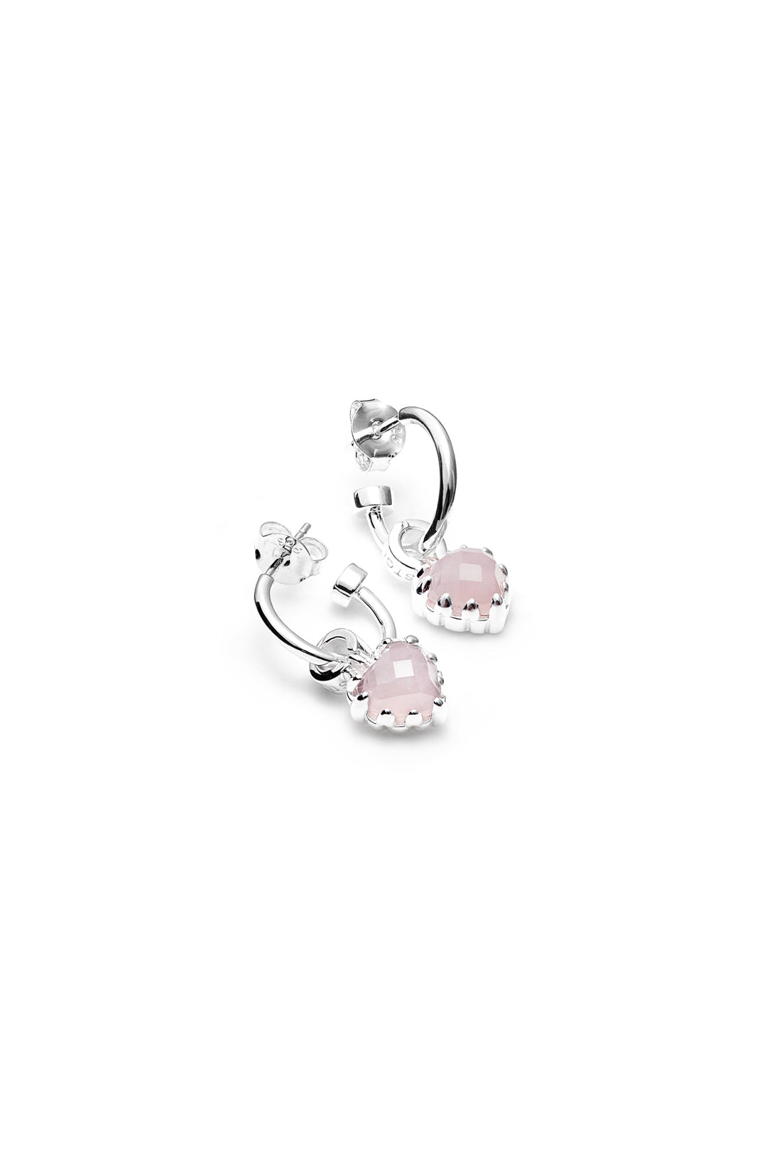 Stolen Girlfriends Club Love Anchor Earring - Rose Quartz