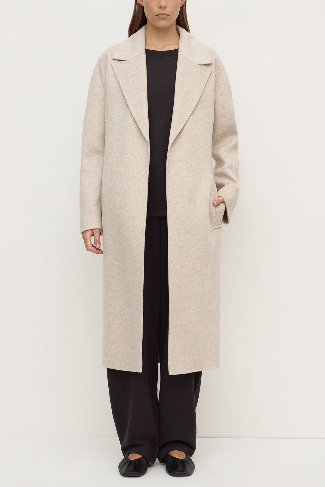 Assembly Label Ivy Wool Coat | Oat Marle
