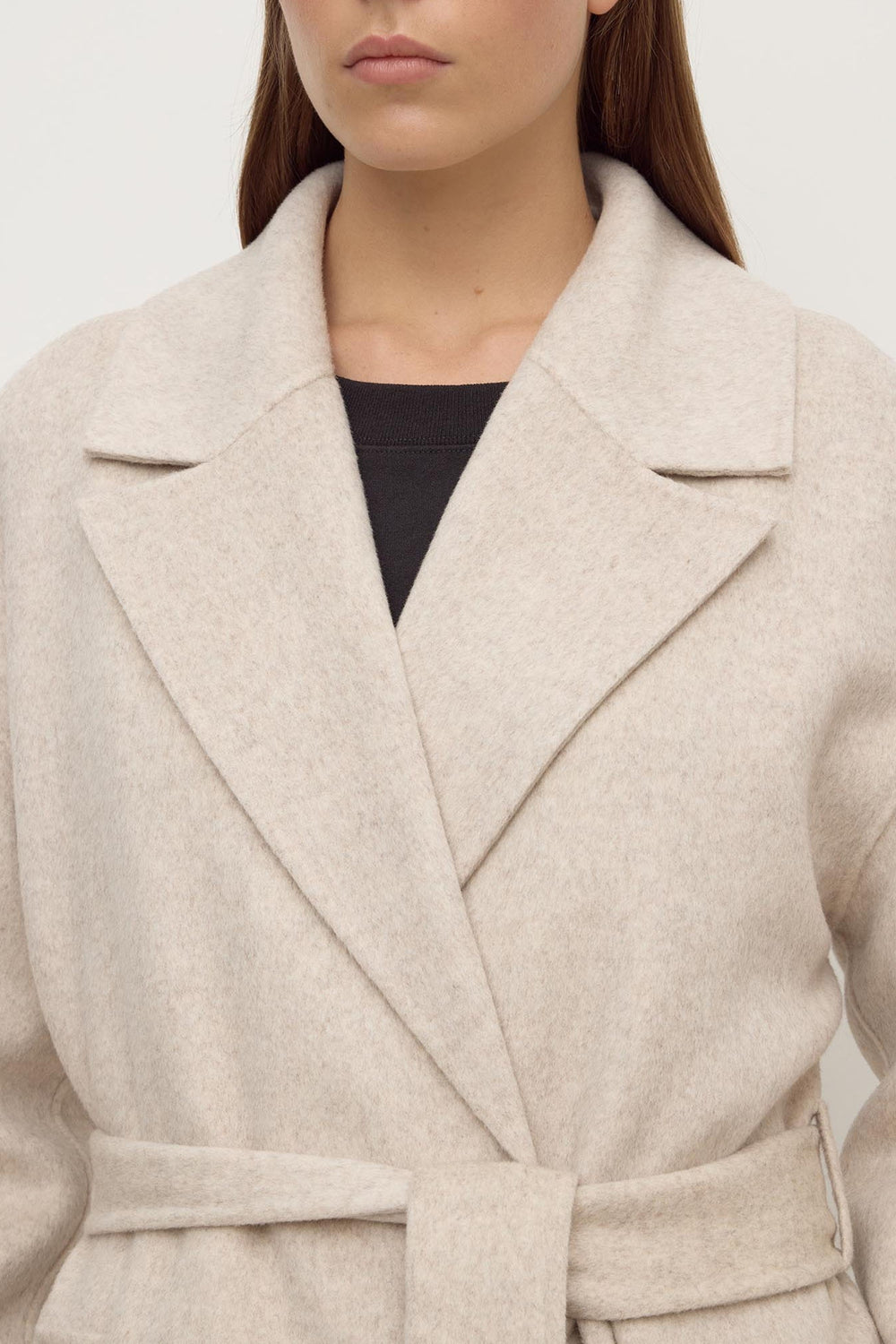 Assembly Label Ivy Wool Coat | Oat Marle