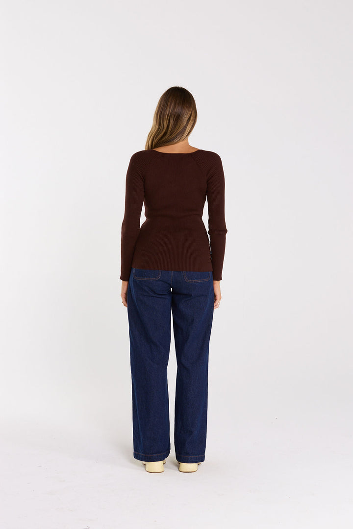 Thing Thing Loop Longsleeve | Chocolate