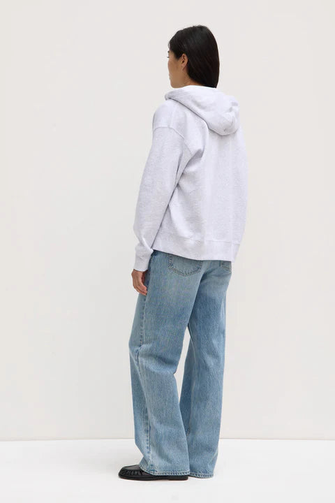 Assembly Labrl Louisa Hooded Zip Sweater | Heather Grey Marle