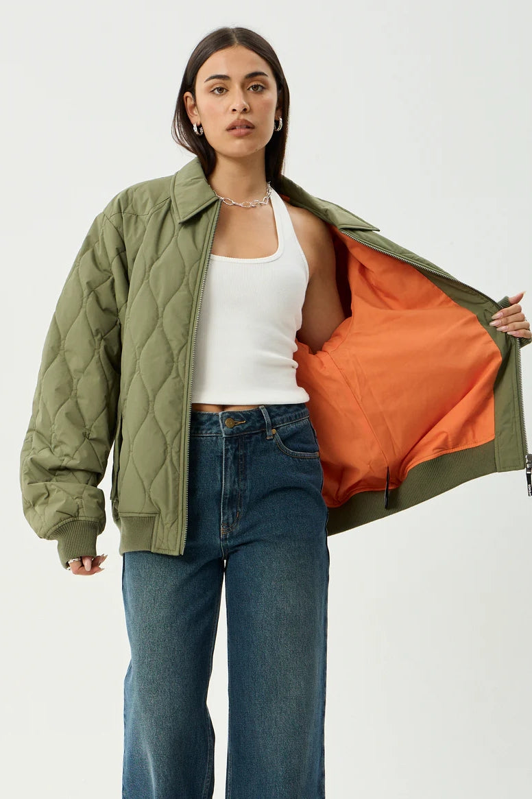 Afends Mellross Bomber Jacket | Military