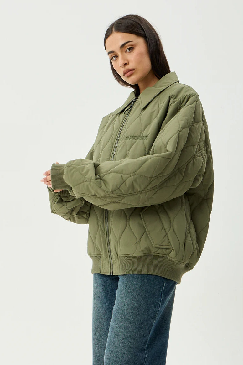 Afends Mellross Bomber Jacket | Military
