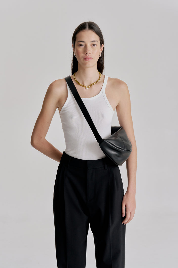 Brie Leon Mischa Crescent Bag | Black