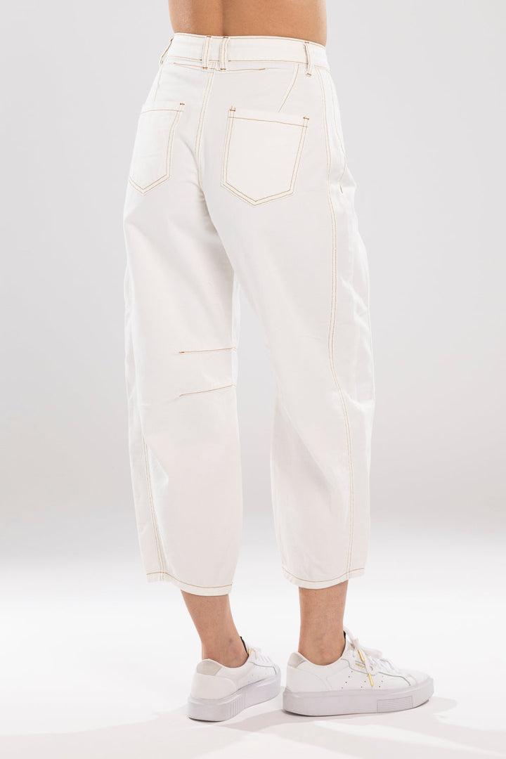 Mimoso Barrel Jean | Ivory