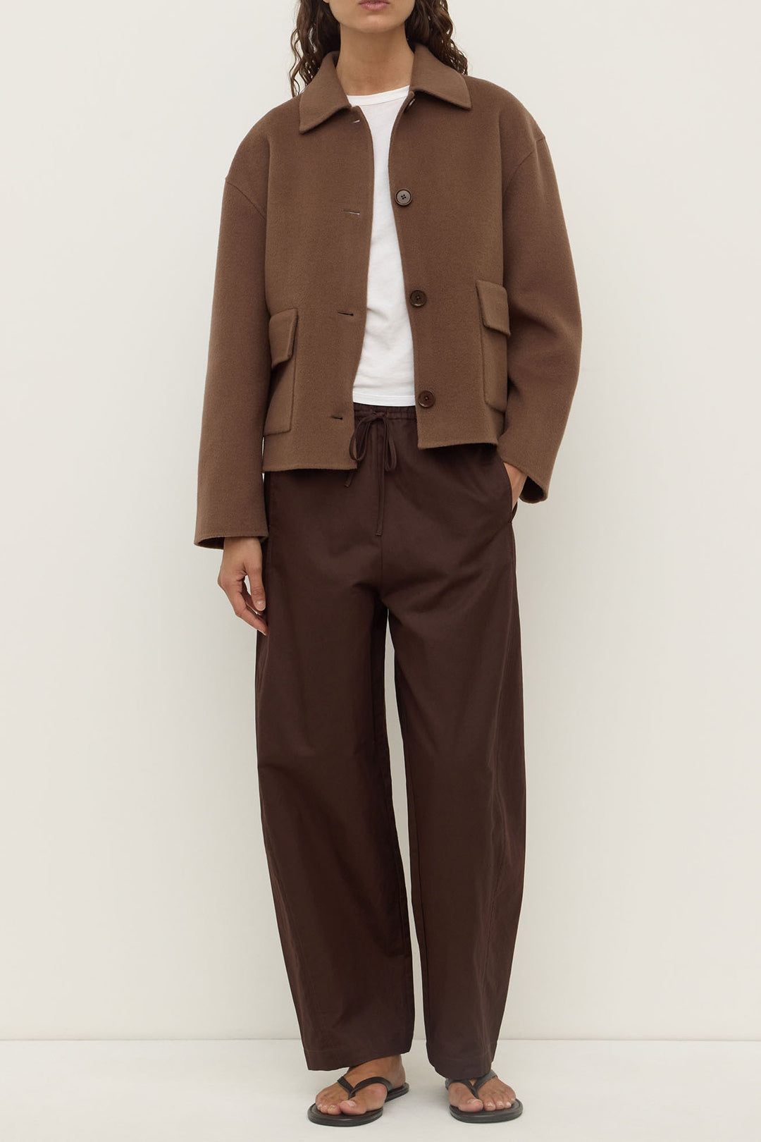 Assembly Label Mya Wool Jacket | Milk Choc