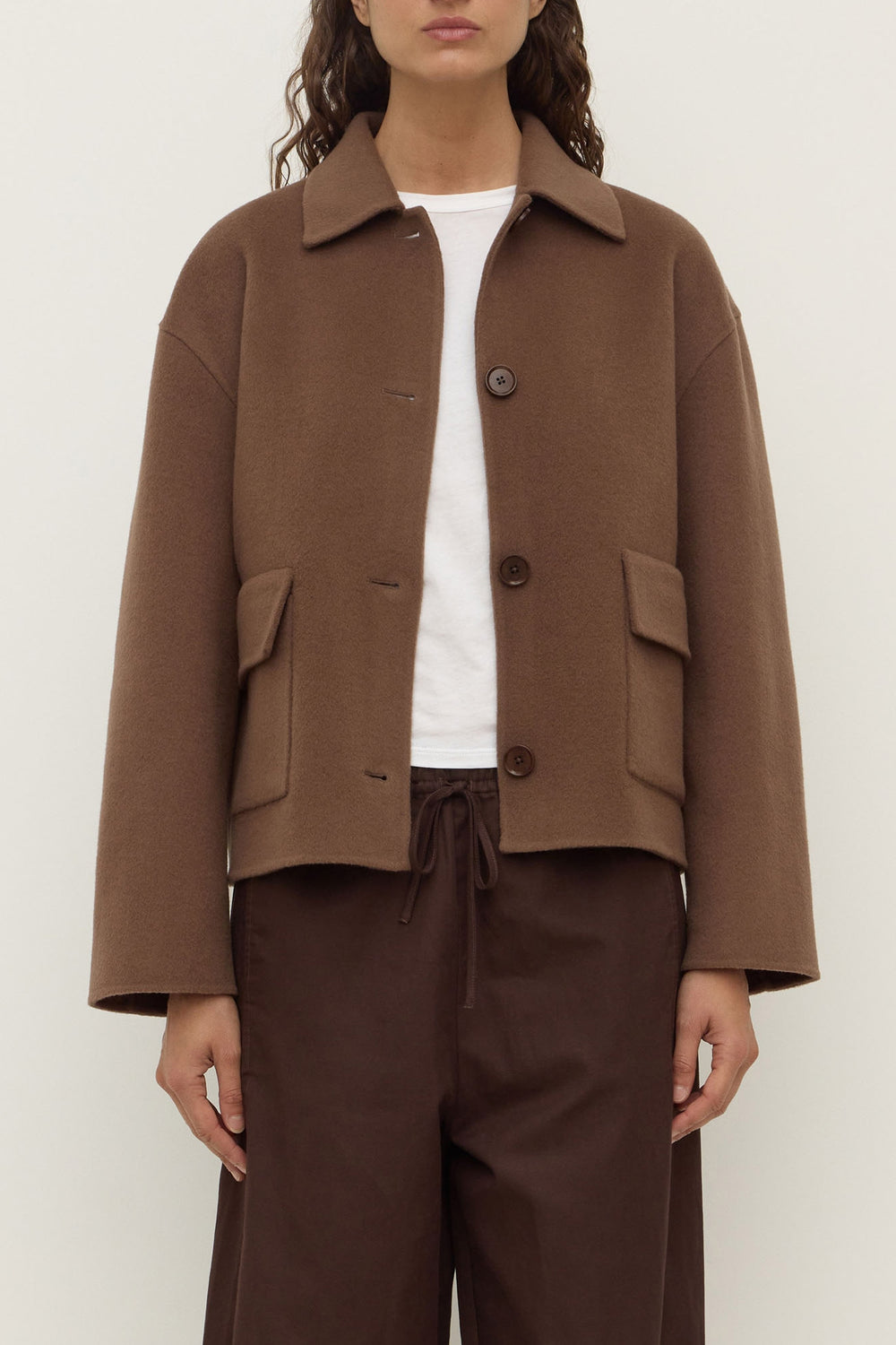 Assembly Label Mya Wool Jacket | Milk Choc