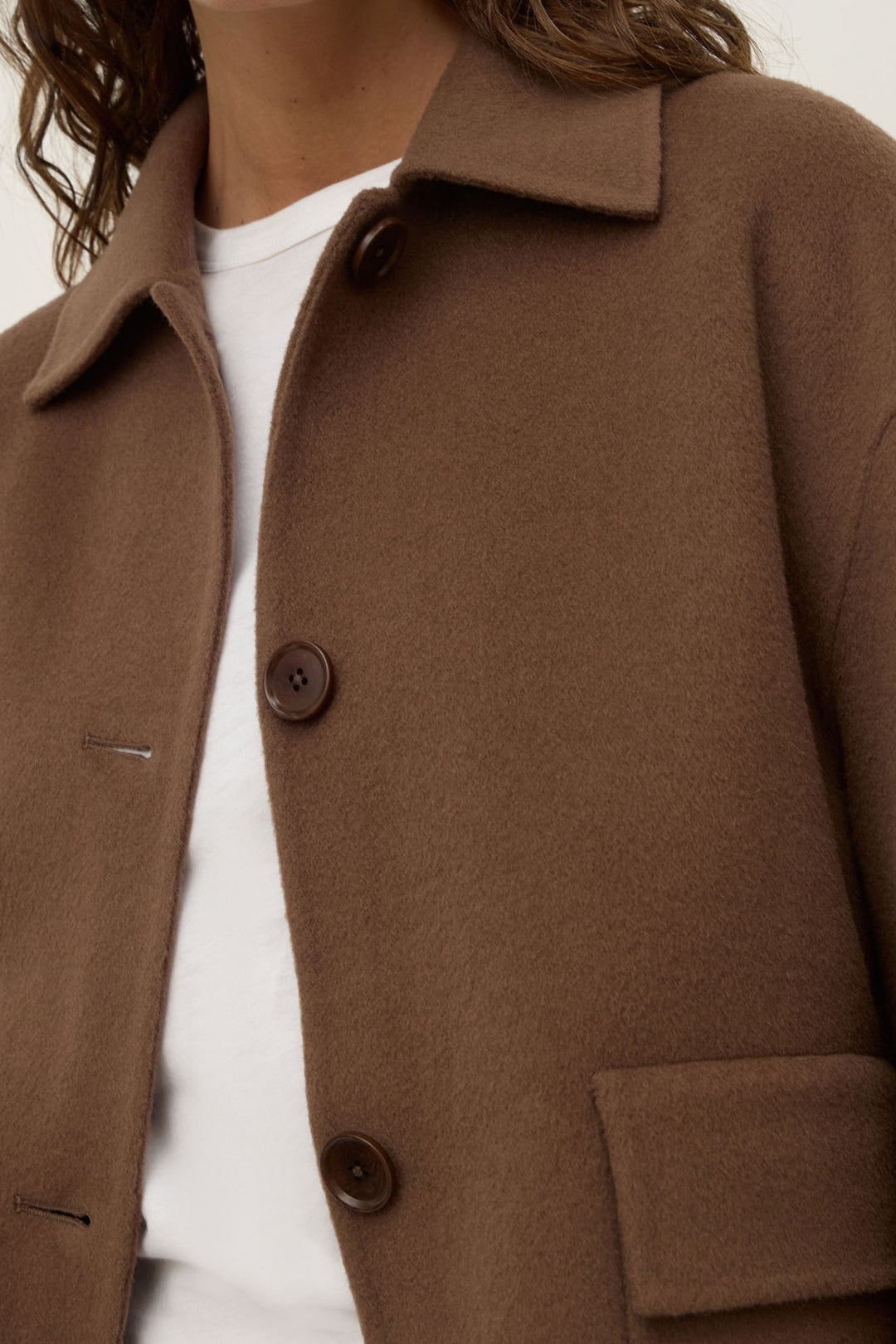 Assembly Label Mya Wool Jacket | Milk Choc