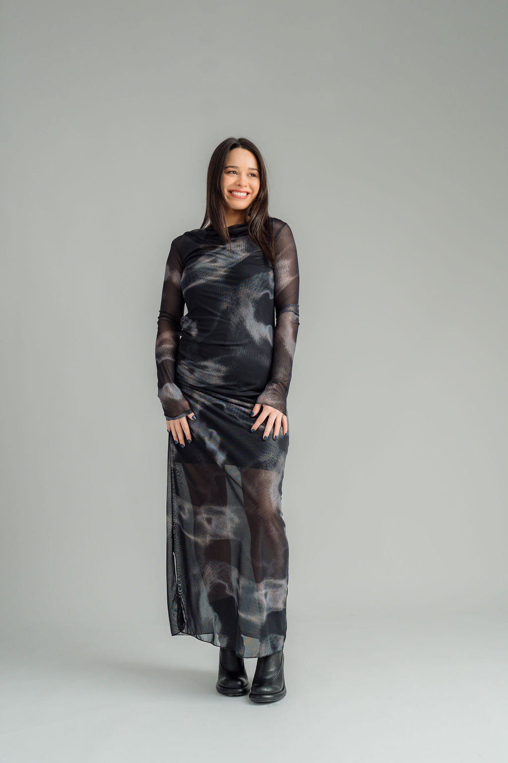 Nes Milly Dress | Nightscape Mesh