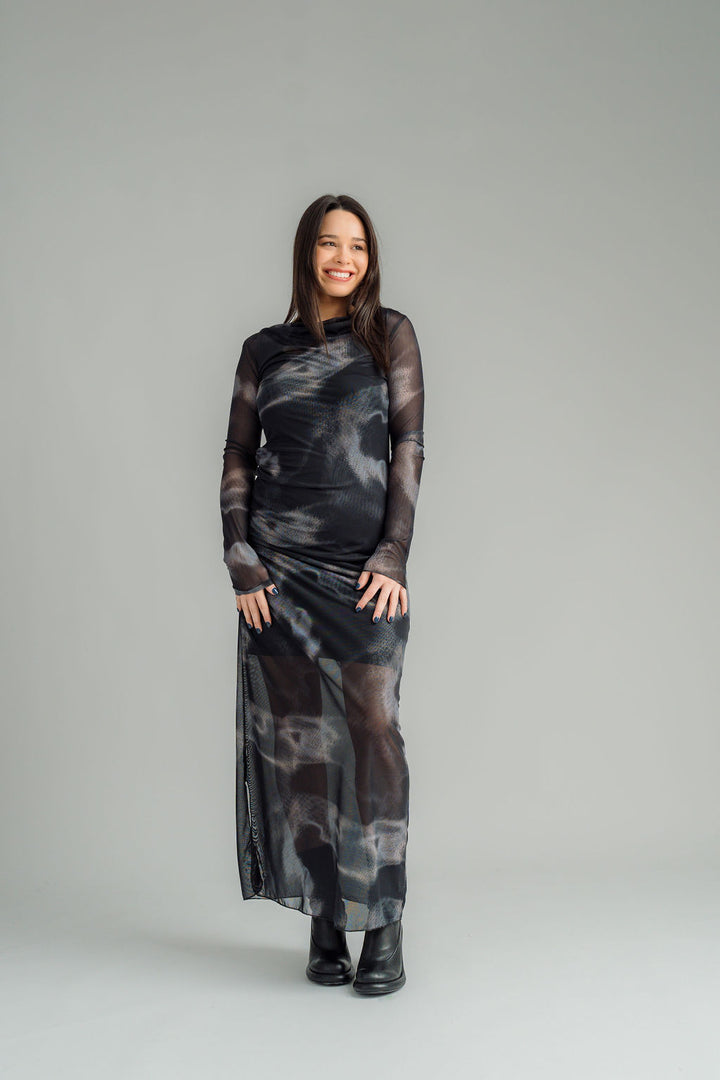 Nes Milly Dress | Nightscape Mesh