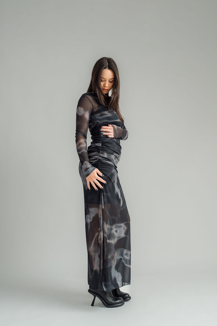 Nes Milly Dress | Nightscape Mesh